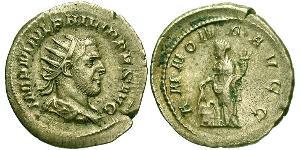 1 Antoniniano Impero romano (27BC-395) Argento Filippo I (204-249)