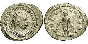 1 Antoniniano Impero romano (27BC-395) Argento Treboniano Gallo (206-253)