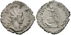 1 Antoniniano Impero romano (27BC-395) Argento Gallieno (218-268)