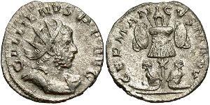 1 Antoniniano Impero romano (27BC-395) Argento Gallieno (218-268)
