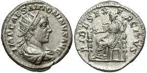 1 Antoniniano Impero romano (27BC-395) Argento Eliogabalo (203-222)