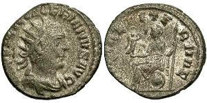1 Antoniniano Impero romano (27BC-395) Argento Valeriano I (193-260)