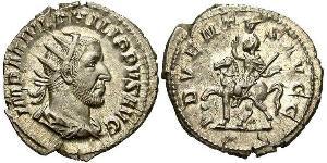 1 Antoniniano Impero romano (27BC-395) Argento Filippo I (204-249)