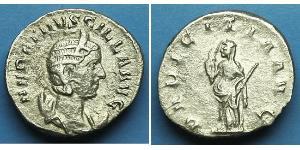 1 Antoniniano Impero romano (27BC-395) Argento Herennia Etruscilla (249-251)