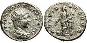 1 Antoniniano Impero romano (27BC-395) Argento Eliogabalo (203-222)