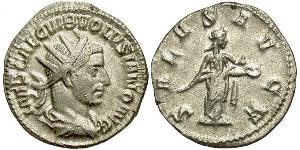 1 Antoniniano Impero romano (27BC-395) Argento Volusiano (235-253)