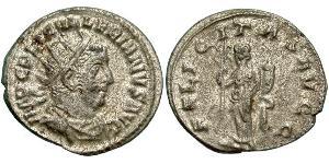 1 Antoniniano Impero romano (27BC-395) Argento Valeriano I (193-260)