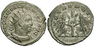 1 Antoniniano Impero romano (27BC-395) Argento Valeriano I (193-260)