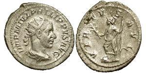 1 Antoniniano Impero romano (27BC-395) Argento Filippo I (204-249)