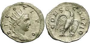 1 Antoniniano Impero romano (27BC-395) Argento 