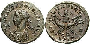 1 Antoniniano Impero romano (27BC-395) Argento Probo (232-282)