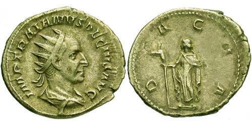 1 Antoniniano Impero romano (27BC-395) Argento Traiano Decio (201-251)