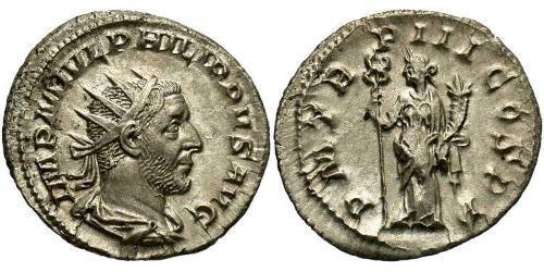 1 Antoniniano Impero romano (27BC-395) Argento Filippo I (204-249)