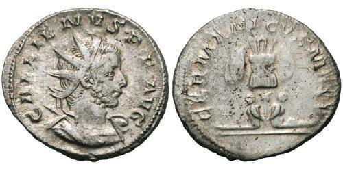 1 Antoniniano Impero romano (27BC-395) Argento Gallieno (218-268)