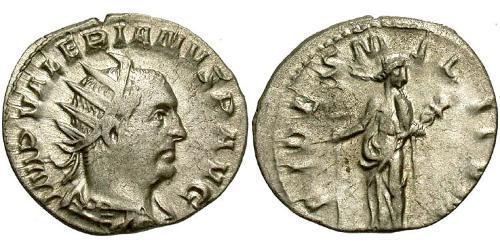 1 Antoniniano Impero romano (27BC-395) Argento Valeriano I (193-260)