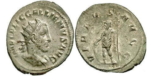 1 Antoniniano Impero romano (27BC-395) Argento Gallieno (218-268)