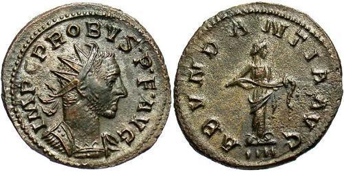 1 Antoniniano Impero romano (27BC-395) Argento Probo (232-282)