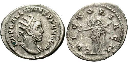 1 Antoniniano Impero romano (27BC-395) Argento Gallieno (218-268)