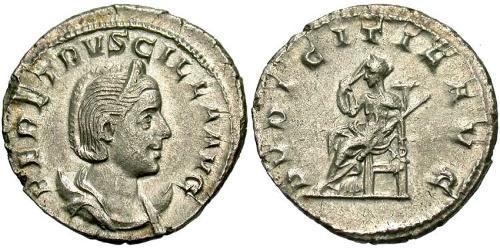 1 Antoniniano Impero romano (27BC-395) Argento Herennia Etruscilla (249-251)