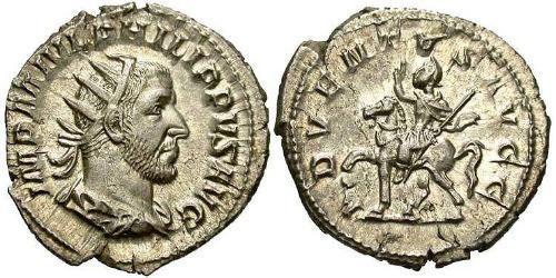 1 Antoniniano Impero romano (27BC-395) Argento Filippo I (204-249)