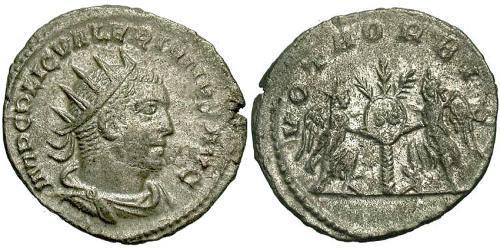1 Antoniniano Impero romano (27BC-395) Argento Valeriano I (193-260)