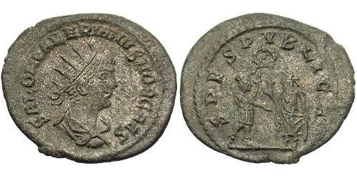 1 Antoniniano Impero romano (27BC-395) Biglione Argento Cornelio Salonino (242 - 260)