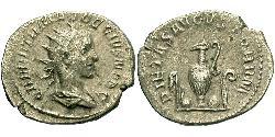 1 Antoniniano Imperio romano (27BC-395) Bronce Herenio Etrusco (227-251)