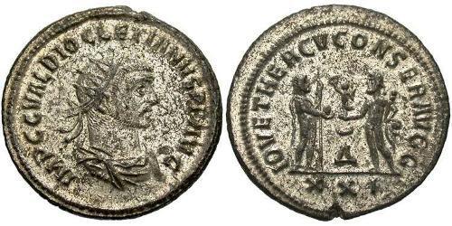 1 Antoniniano Imperio romano (27BC-395) Bronce Diocleciano (244-311)
