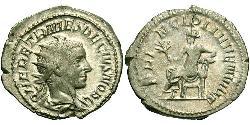 1 Antoniniano Impero romano (27BC-395) Bronzo Erennio Etrusco (227-251)