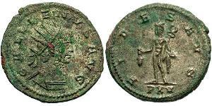 1 Antoniniano Impero romano (27BC-395) Bronzo Gallieno (218-268)