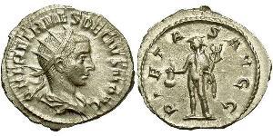 1 Antoniniano Impero romano (27BC-395) Bronzo Erennio Etrusco (227-251)