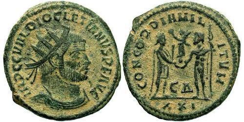 1 Antoniniano Impero romano (27BC-395) Bronzo Diocleziano (244-311)
