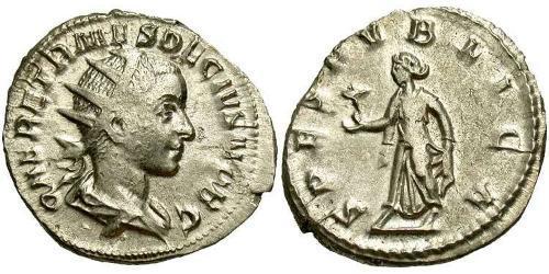 1 Antoniniano Impero romano (27BC-395) Bronzo Erennio Etrusco (227-251)