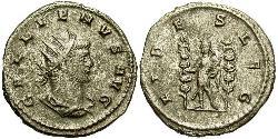 1 Antoniniano Imperio romano (27BC-395) Cobre/Plata Galieno (218-268)