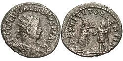 1 Antoniniano Imperio romano (27BC-395) Cobre/Plata Galieno (218-268)