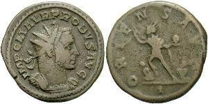 1 Antoniniano Imperio romano (27BC-395) Cobre/Plata Probo (232-282)