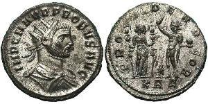 1 Antoniniano Imperio romano (27BC-395) Cobre/Plata Probo (232-282)