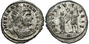 1 Antoniniano Imperio romano (27BC-395) Cobre/Plata Aureliano (215-275)