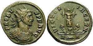 1 Antoniniano Imperio romano (27BC-395) Cobre/Plata Probo (232-282)