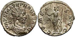1 Antoniniano Imperio romano (27BC-395) Cobre/Plata Probo (232-282)