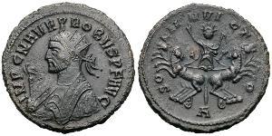 1 Antoniniano Imperio romano (27BC-395) Cobre/Plata Probo (232-282)
