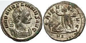 1 Antoniniano Imperio romano (27BC-395) Cobre/Plata Aureliano (215-275)