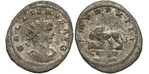 1 Antoniniano Imperio romano (27BC-395) Cobre/Plata Galieno (218-268)