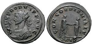 1 Antoniniano Imperio romano (27BC-395) Cobre/Plata Probo (232-282)