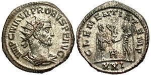 1 Antoniniano Imperio romano (27BC-395) Cobre/Plata Probo (232-282)