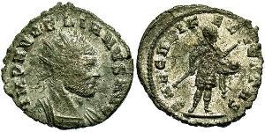 1 Antoniniano Imperio romano (27BC-395) Cobre/Plata Aureliano (215-275)