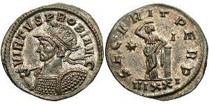 1 Antoniniano Imperio romano (27BC-395) Cobre/Plata Probo (232-282)