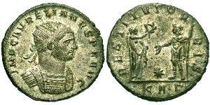 1 Antoniniano Imperio romano (27BC-395) Cobre/Plata Aureliano (215-275)