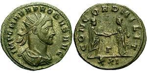 1 Antoniniano Imperio romano (27BC-395) Cobre/Plata Probo (232-282)