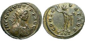 1 Antoniniano Imperio romano (27BC-395) Cobre/Plata Probo (232-282)